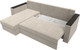 Миниатюра изображения товара Диван угловой Лига Диванов Атланта Б/С левый / 117041L (микровельвет бежевый)