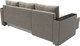 Миниатюра изображения товара Диван угловой Лига Диванов Атланта Б/С левый / 117041L (микровельвет бежевый)