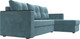 Миниатюра изображения товара Диван угловой Лига Диванов Атланта Б/С правый / 117034 (велюр бирюзовый)