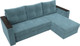 Миниатюра изображения товара Диван угловой Лига Диванов Атланта Б/С правый / 117034 (велюр бирюзовый)