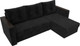 Миниатюра изображения товара Диван угловой Лига Диванов Атланта Б/С правый / 117040 (велюр черный)