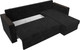 Миниатюра изображения товара Диван угловой Лига Диванов Атланта Б/С правый / 117040 (велюр черный)