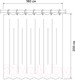 Миниатюра изображения товара Шторка-занавеска для ванны IDDIS Basic BT01P18i11