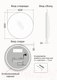 Миниатюра изображения товара Зеркало Emze 60 / LED.60.60.SW.4К (c подсветкой)