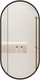 Миниатюра изображения товара Зеркало Emze 50x100 / LED.UV.50.100.CHE (черный с УФ-окантовкой и подсветкой)