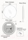 Миниатюра изображения товара Зеркало Emze 80 / LED.UV.80.80.CHE (черный с УФ-окантовкой и подсветкой)