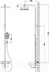 Миниатюра изображения товара Душевая система со смесителем Esko Singapore Black STT5054 BL