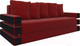 Миниатюра изображения товара Диван Лига Диванов Венеция / 27967 (микровельвет бордовый)