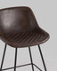 Миниатюра изображения товара Стул барный Stool Group Деймон полубарный / AV 463-Pch-08(PP) (экокожа коричневый)