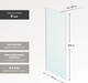 Миниатюра изображения товара Душевая стенка Benetto BEN-602 SLC 100x200