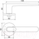 Миниатюра изображения товара Ручка дверная Code Deco Slim H-40135-A-CRS
