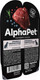 Миниатюра изображения товара Влажный корм для собак AlphaPet Superpremium с олениной и ягодами в соусе / 211012 (100г)