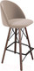 Миниатюра изображения товара Стул барный Sheffilton SHT-ST35/S80 (латте/темный орех/черный муар)
