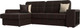 Миниатюра изображения товара Диван угловой Лига Диванов Брюссель левый / 29396L (экокожа коричневый)