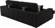 Миниатюра изображения товара Диван угловой Лига Диванов Брюссель левый / 29397L (экокожа черный)