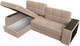Миниатюра изображения товара Диван угловой Лига Диванов Брюссель левый / 110647L (велюр бежевый)