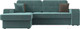 Миниатюра изображения товара Диван угловой Лига Диванов Брюссель левый / 110648L (велюр бирюзовый)