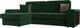 Миниатюра изображения товара Диван угловой Лига Диванов Брюссель левый / 110650L (велюр зеленый)