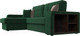 Миниатюра изображения товара Диван угловой Лига Диванов Брюссель левый / 110650L (велюр зеленый)
