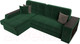 Миниатюра изображения товара Диван угловой Лига Диванов Брюссель левый / 110650L (велюр зеленый)