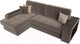 Миниатюра изображения товара Диван угловой Лига Диванов Брюссель левый / 110651L (велюр коричневый)