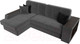 Миниатюра изображения товара Диван угловой Лига Диванов Брюссель левый / 110652L (велюр серый)