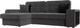 Миниатюра изображения товара Диван угловой Лига Диванов Брюссель левый / 110652L (велюр серый)