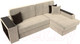 Миниатюра изображения товара Диван угловой Лига Диванов Брюссель правый / 29386 (микровельвет бежевый)
