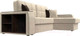 Миниатюра изображения товара Диван угловой Лига Диванов Брюссель правый / 29386 (микровельвет бежевый)