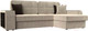 Миниатюра изображения товара Диван угловой Лига Диванов Брюссель правый / 29386 (микровельвет бежевый)