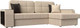 Миниатюра изображения товара Диван угловой Лига Диванов Брюссель правый / 29394 (экокожа бежевый)