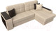Миниатюра изображения товара Диван угловой Лига Диванов Брюссель правый / 29394 (экокожа бежевый)