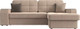Миниатюра изображения товара Диван угловой Лига Диванов Брюссель правый / 110647 (велюр бежевый)