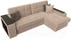Миниатюра изображения товара Диван угловой Лига Диванов Брюссель правый / 110647 (велюр бежевый)