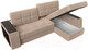 Миниатюра изображения товара Диван угловой Лига Диванов Брюссель правый / 110647 (велюр бежевый)