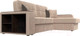 Миниатюра изображения товара Диван угловой Лига Диванов Брюссель правый / 110647 (велюр бежевый)