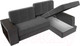 Миниатюра изображения товара Диван угловой Лига Диванов Брюссель правый / 110652 (велюр серый)