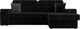 Миниатюра изображения товара Диван угловой Лига Диванов Брюссель правый / 110654 (велюр черный)
