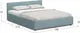 Миниатюра изображения товара Двуспальная кровать Moon Family 1250 / К004363