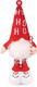 Миниатюра изображения товара Фигура под елку Maxitoys Гном в красном колпаке и ботиночках со снеговичками/MT1503235153
