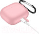 Чехол для наушников Sundays Для AirPods 3 с карабином (розовый) — фото 6