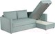 Миниатюра изображения товара Диван угловой Mio Tesoro Тилаус короткий подлокотник (Mint/Grey)