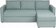 Миниатюра изображения товара Диван угловой Mio Tesoro Тилаус короткий подлокотник (Mint/Grey)