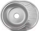 Миниатюра изображения товара Мойка кухонная AKS Овальная 57x45 (матовый хром)