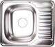 Миниатюра изображения товара Мойка кухонная AKS Прямоугольная 58x48 (декорированная)