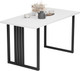 Миниатюра изображения товара Обеденный стол Mio Tesoro Laim 120x66 (белый/черный)