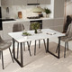 Миниатюра изображения товара Обеденный стол Soma Tako 120x66 (белый/черный)