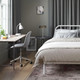 Миниатюра изображения товара Односпальная кровать Домаклево Мира 90x200 (белый)