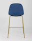 Миниатюра изображения товара Стул барный Stool Group Валенсия SN полубарный / OS-001CB HLR-64 (велюр синий/ножки золото)