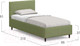 Миниатюра изображения товара Односпальная кровать Moon Family 1259 / К004445